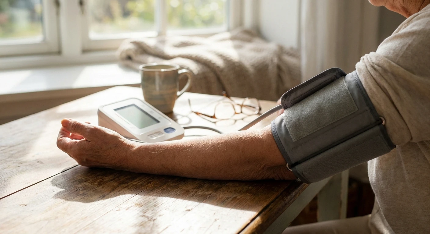 Blood pressure monitor showing orthostatic hypotension monitoring for autonomic neuropathy