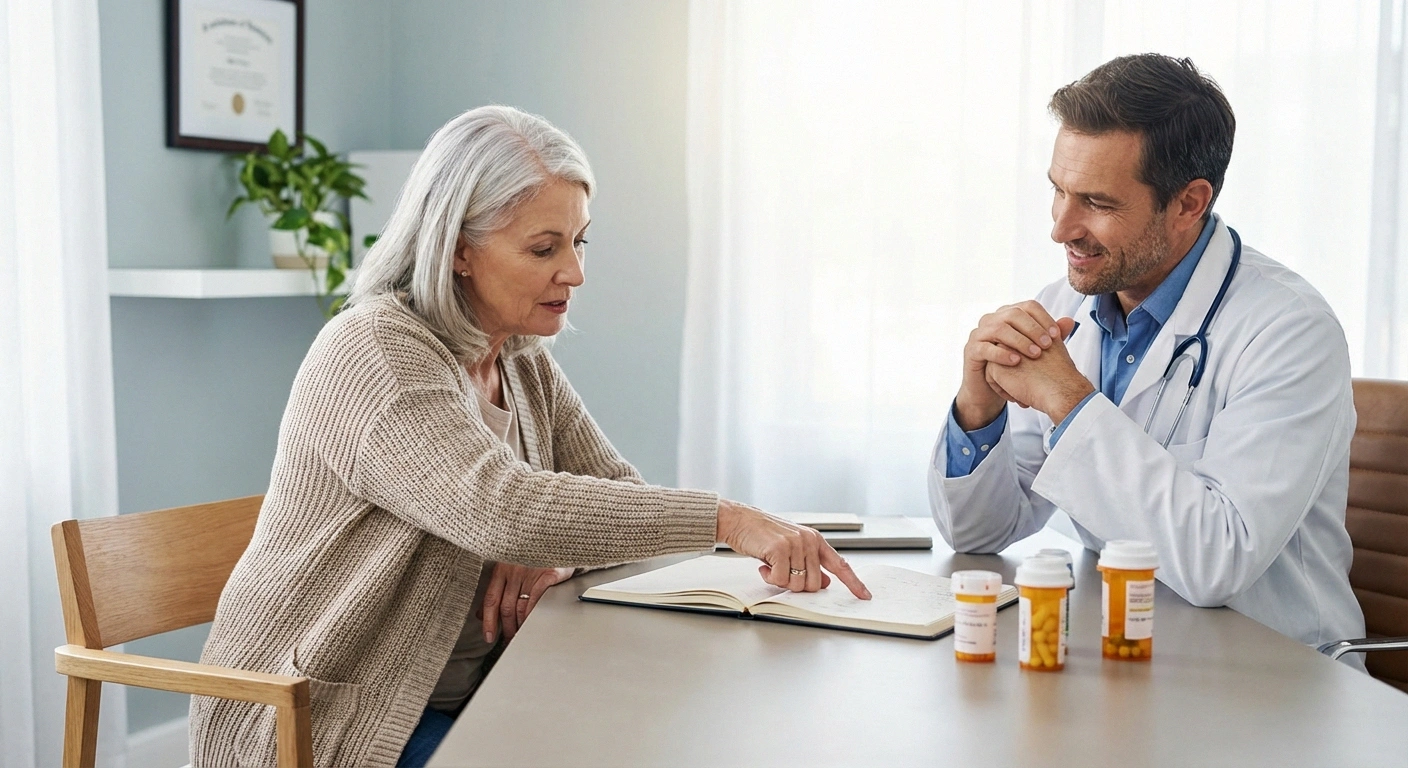 Senior preparing for neurology appointment