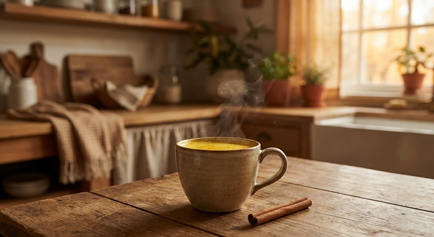 Golden milk turmeric latte a traditional way to consume curcumin for nerve health