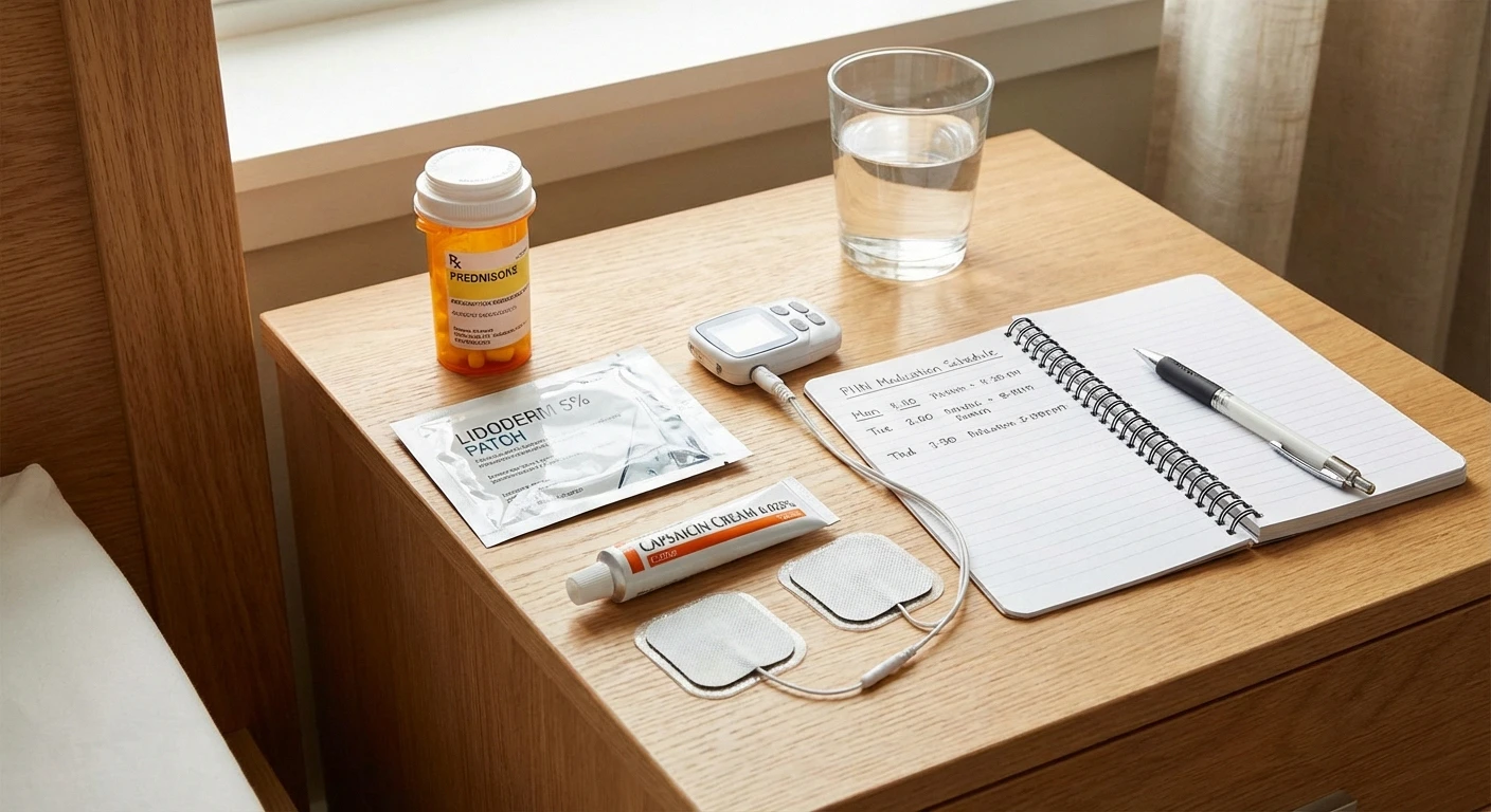 Treatment options for post herpetic neuralgia including medications patches and topical creams