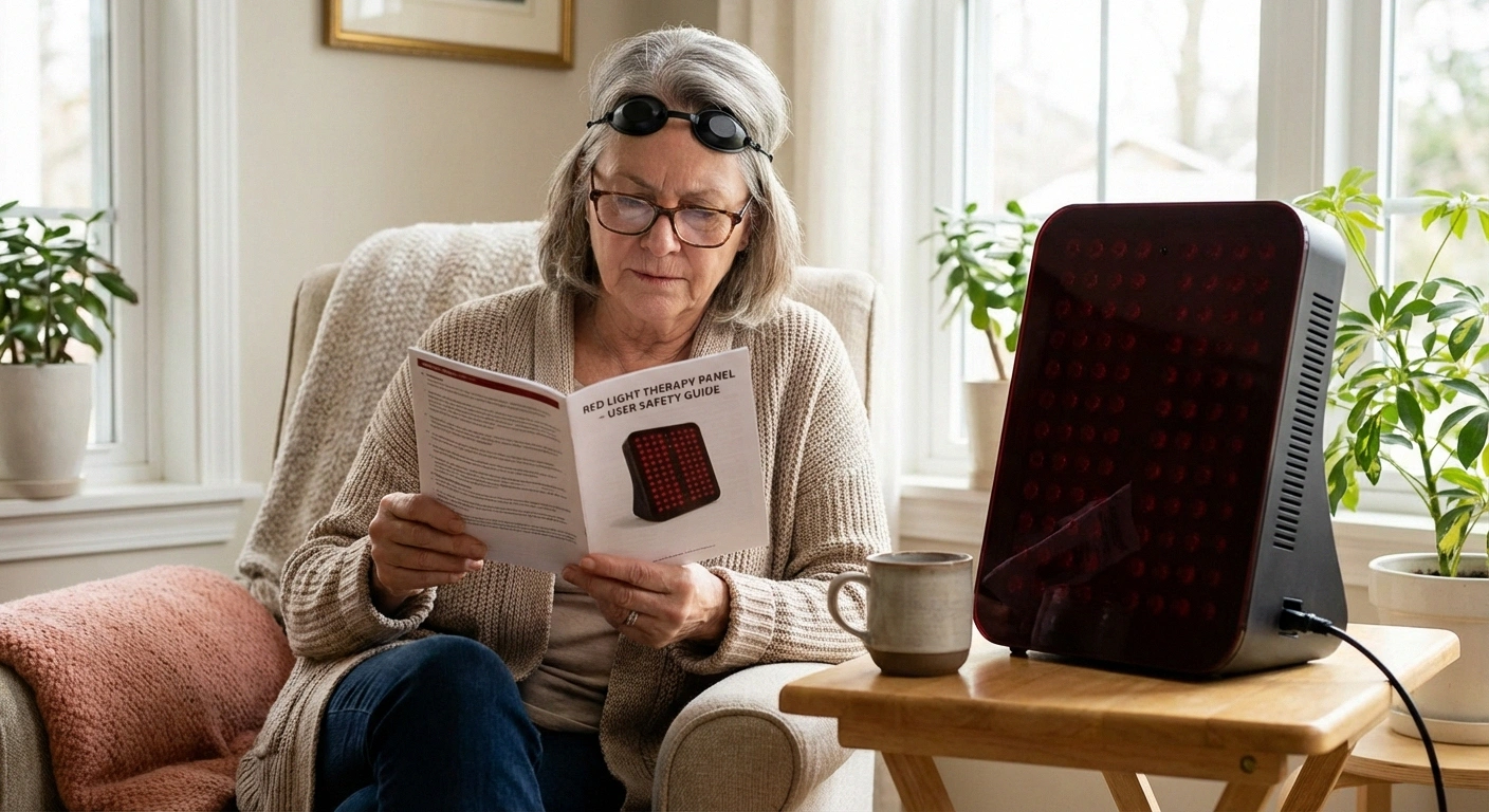 Safety precautions for red light therapy
