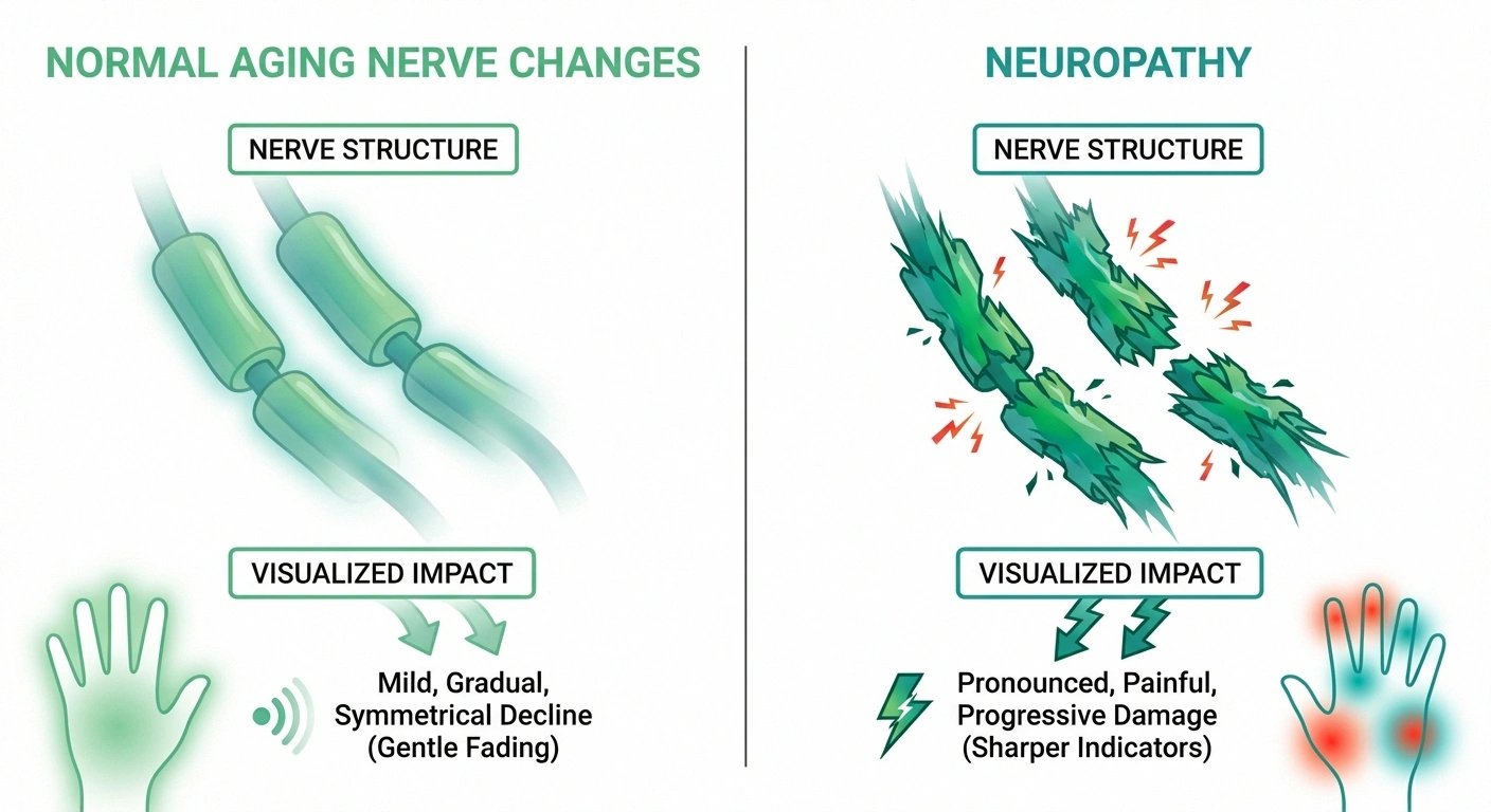 Split illustration showing 