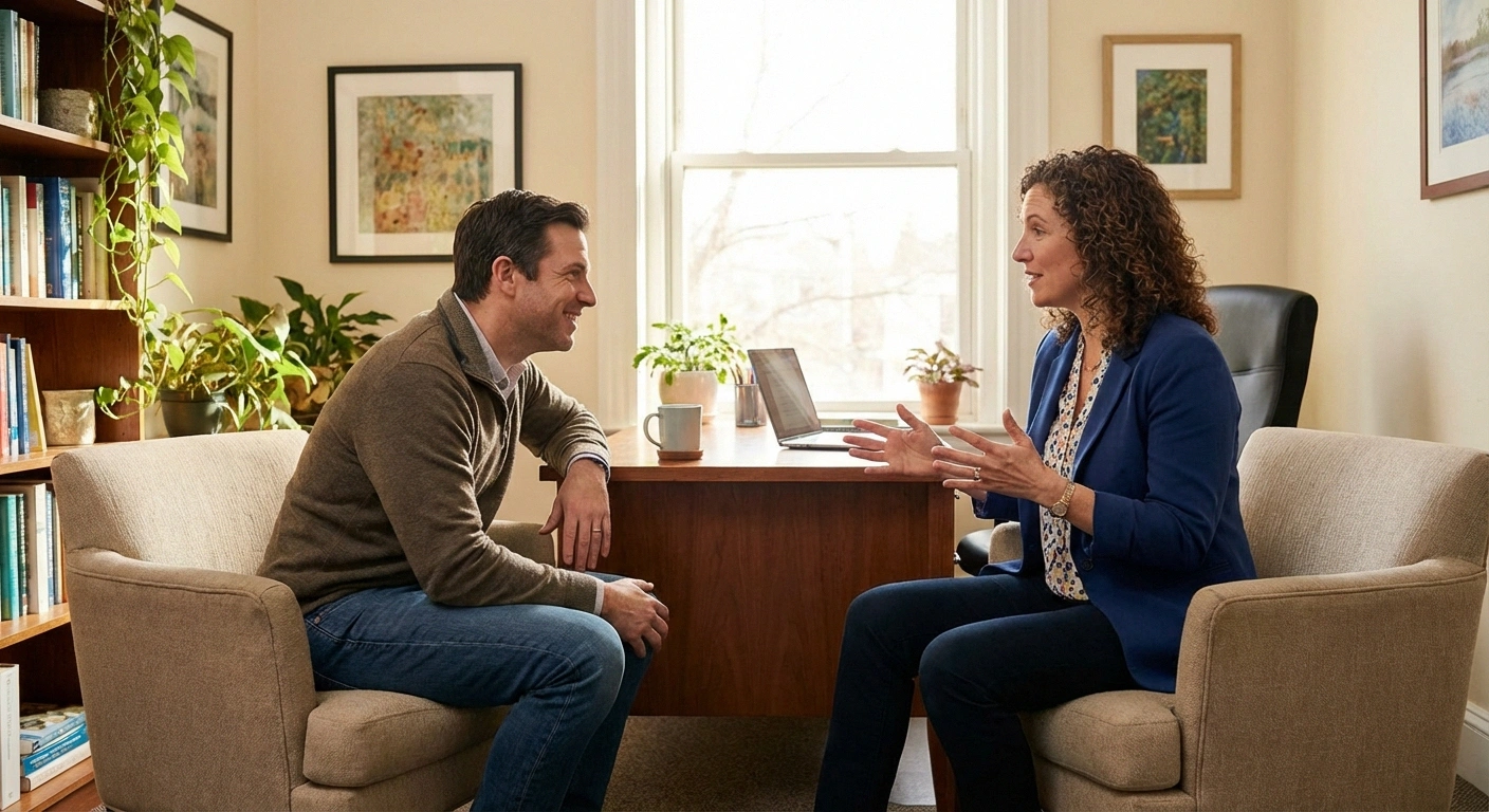 Patient discussing toxic neuropathy symptoms and treatment options with their doctor