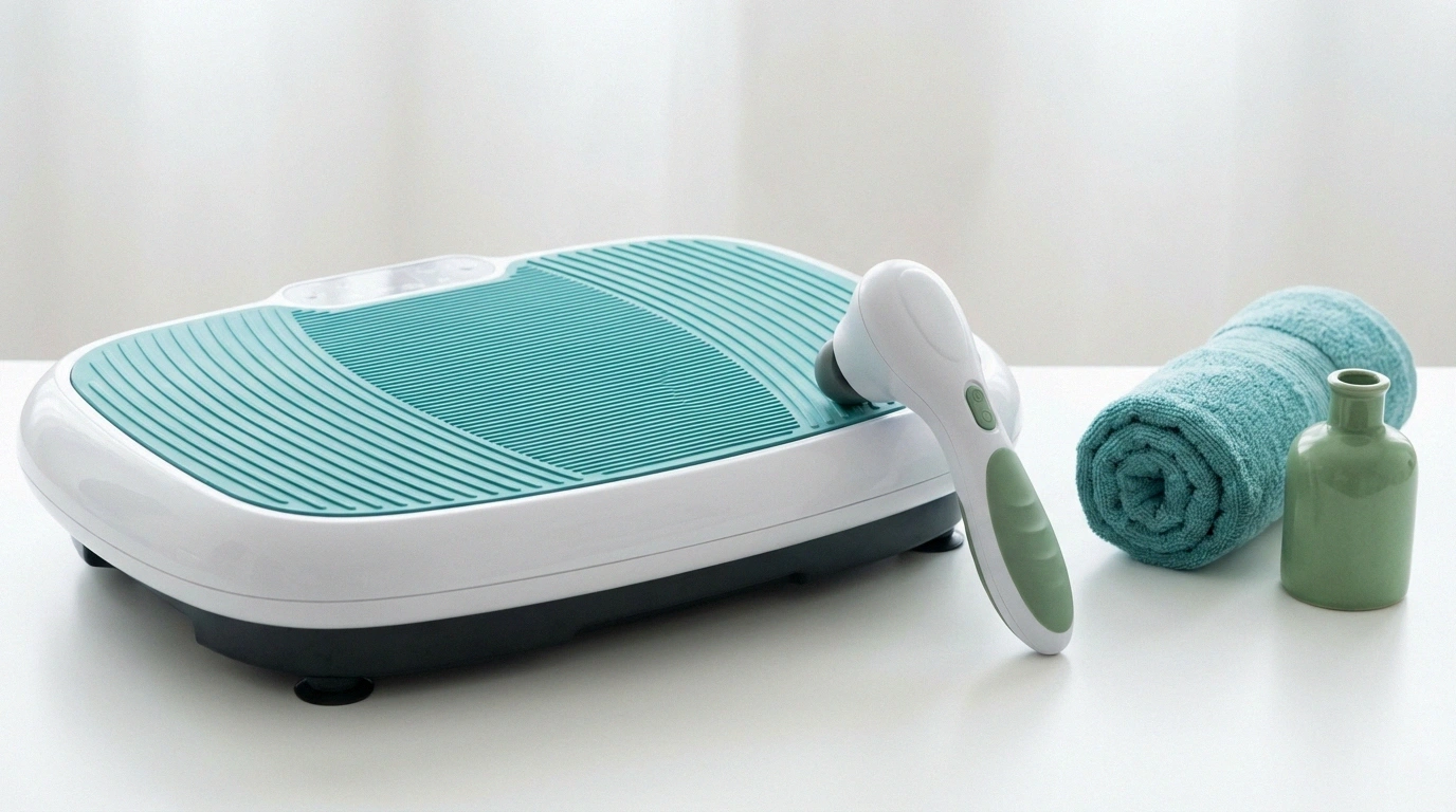 Whole-body vibration plate and handheld vibration massager for neuropathy treatment