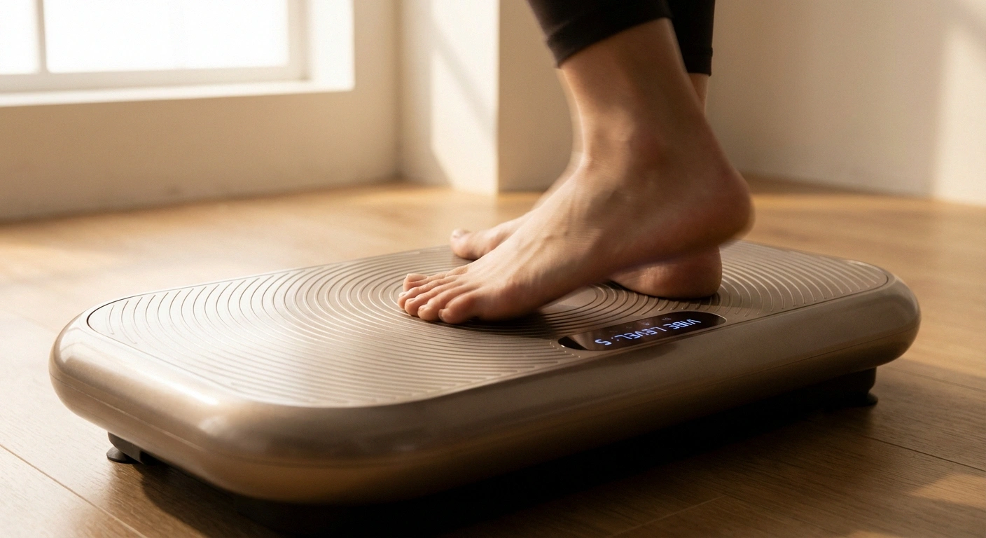 vibration therapy feet closeup