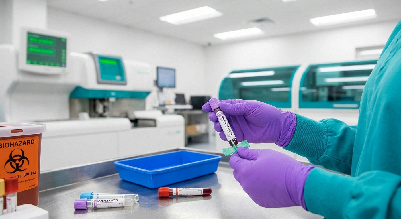 Blood sample collection for ATTR amyloidosis genetic testing diagnosis