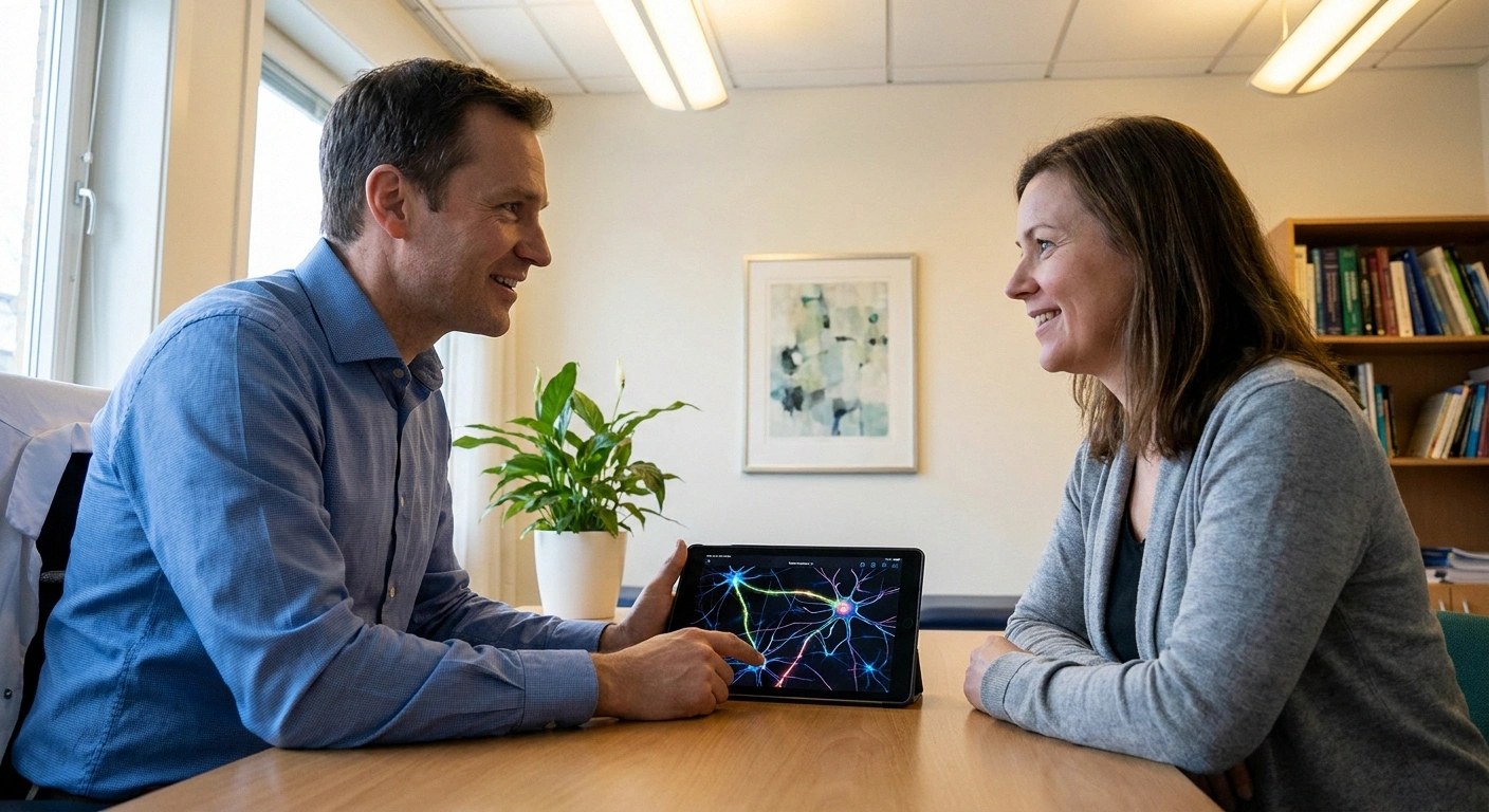Patient consultation with neurologist about botulinum toxin treatment eligibility for neuropathy