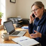 Woman researching and choosing a neurologist for neuropathy care — proactive patient advocacy