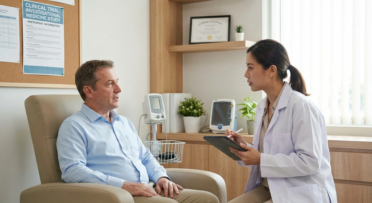 Clinical trial participant in stem cell therapy neuropathy research study