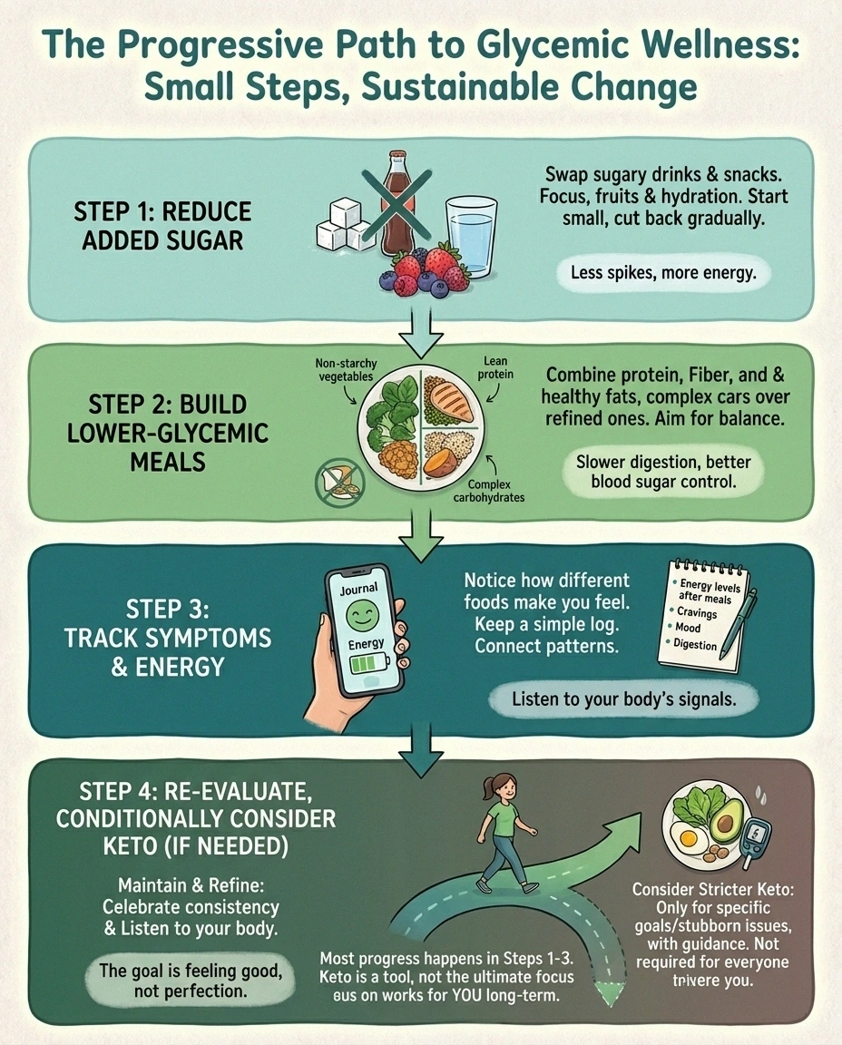Step-by-step lower-carb testing plan for neuropathy before trying strict keto