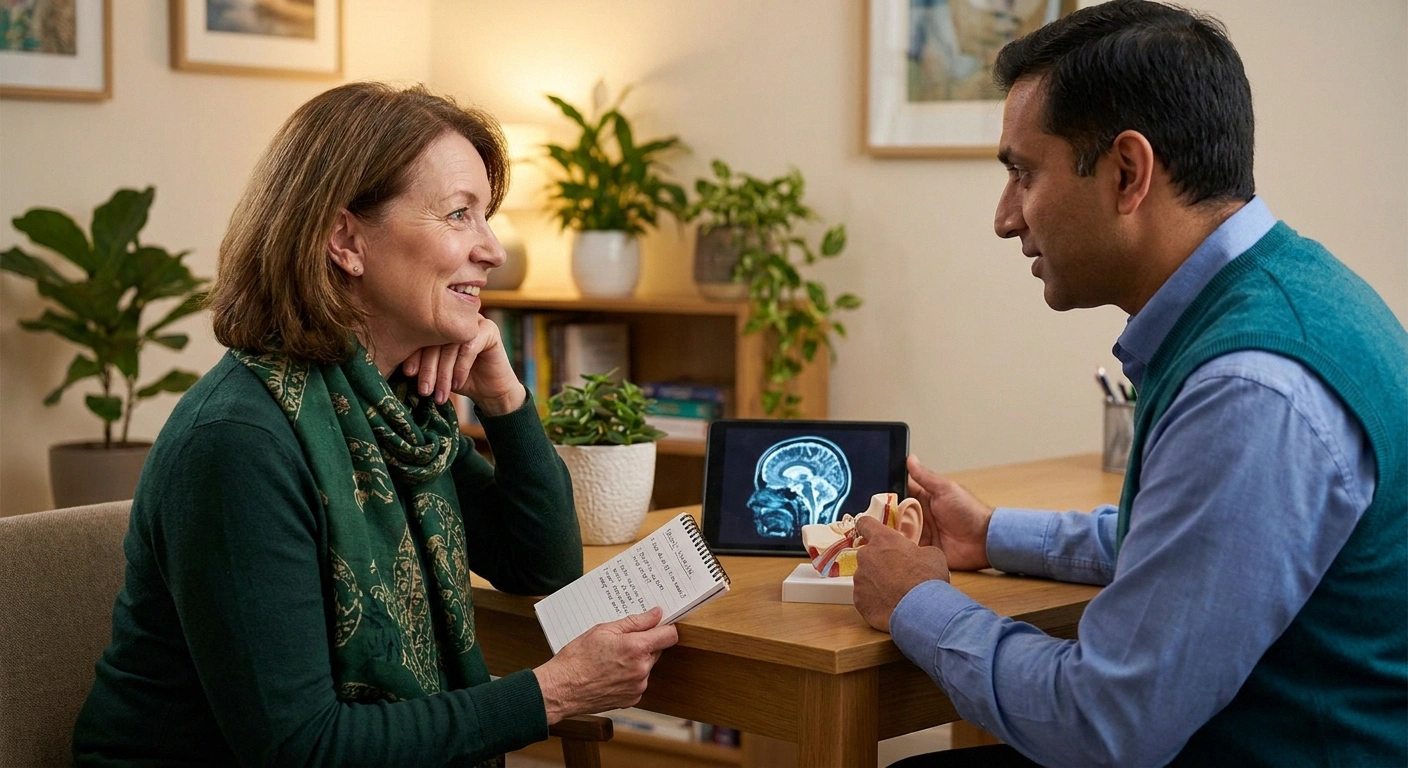 Patient consulting with neurologist about demyelinating vs axonal neuropathy test results