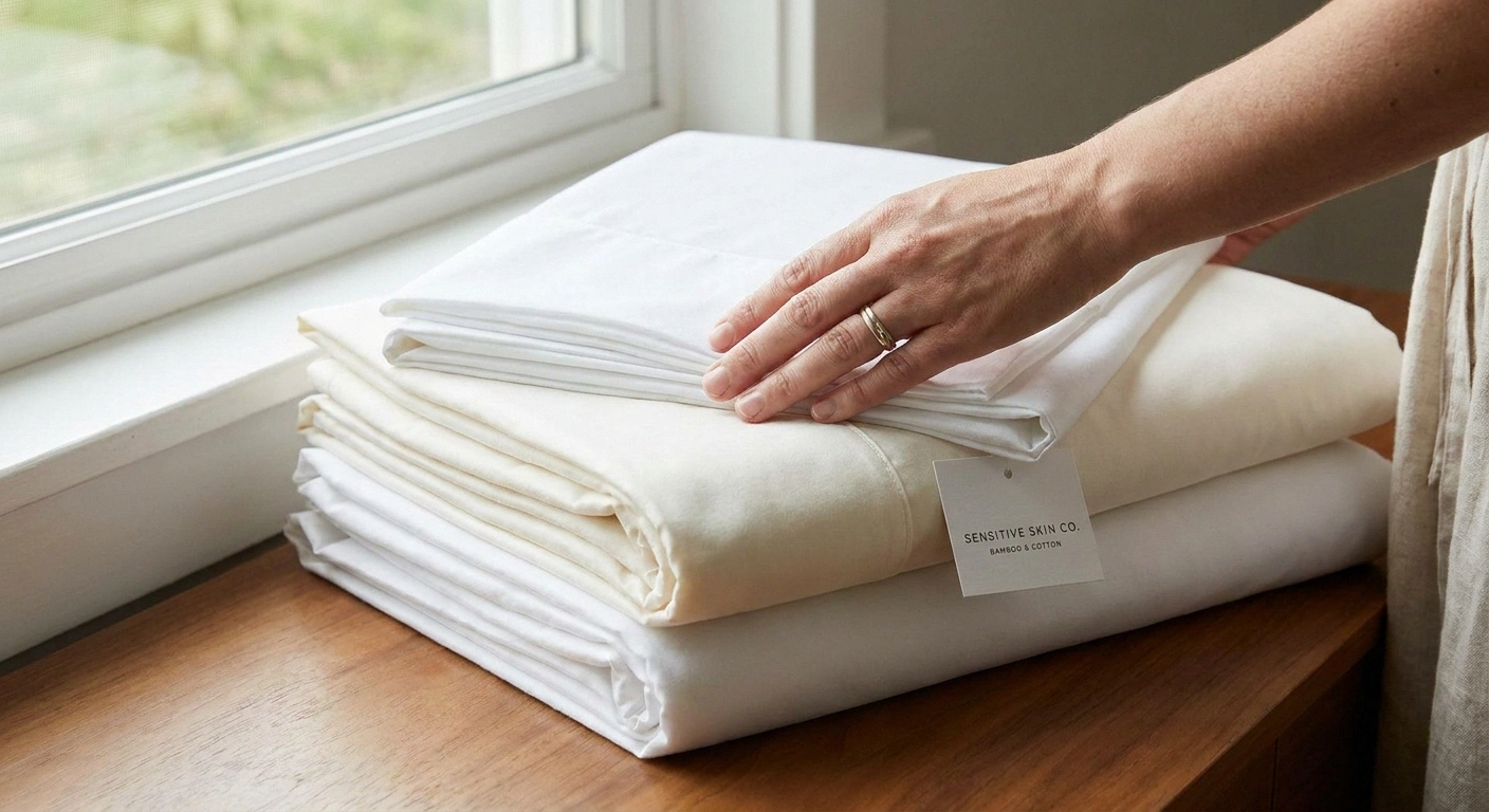 Smooth bamboo sheets for neuropathy — low-friction fabric that doesn't irritate sensitive skin