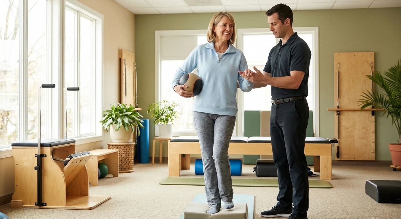 Physical therapy exercises for axonal neuropathy balance and function management