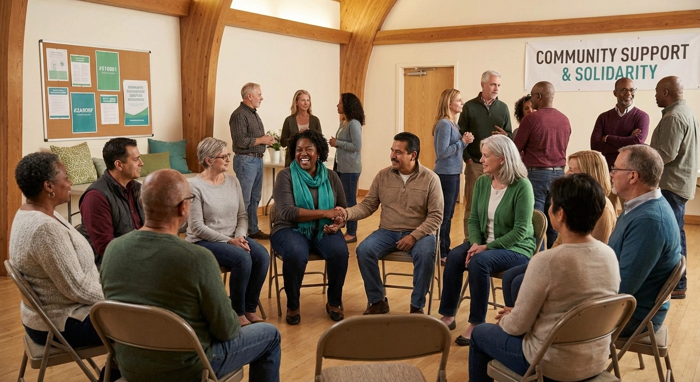 Diverse group of neuropathy patients representing the millions of Americans affected by peripheral neuropathy