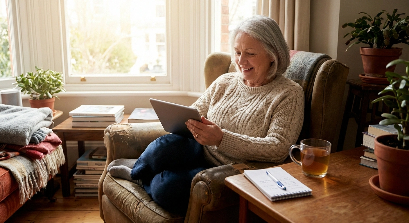 Person reviewing neuropathy appointment notes at home planning next steps