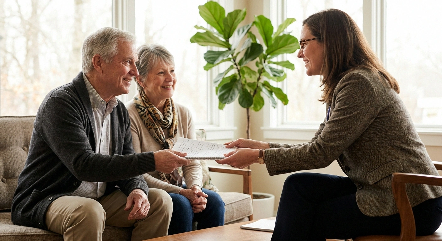 An older patient and spouse partnering with a doctor on the search for the cause of neuropathy