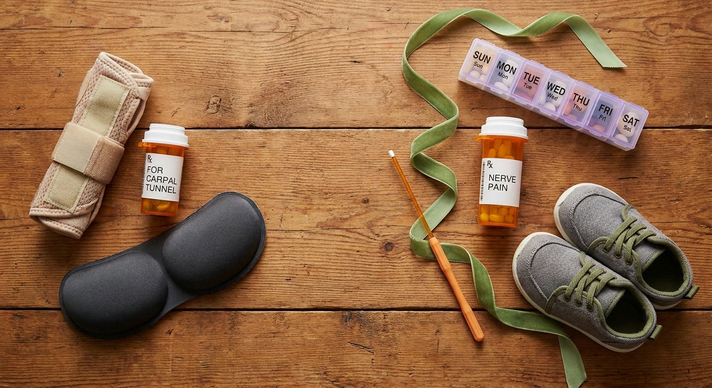 Two treatment sets compared: carpal tunnel tools versus peripheral neuropathy tools