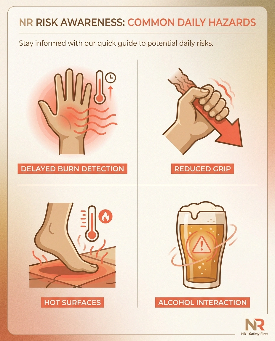 The four grilling risk factors for people with neuropathy — heat detection, grip, surfaces, alcohol