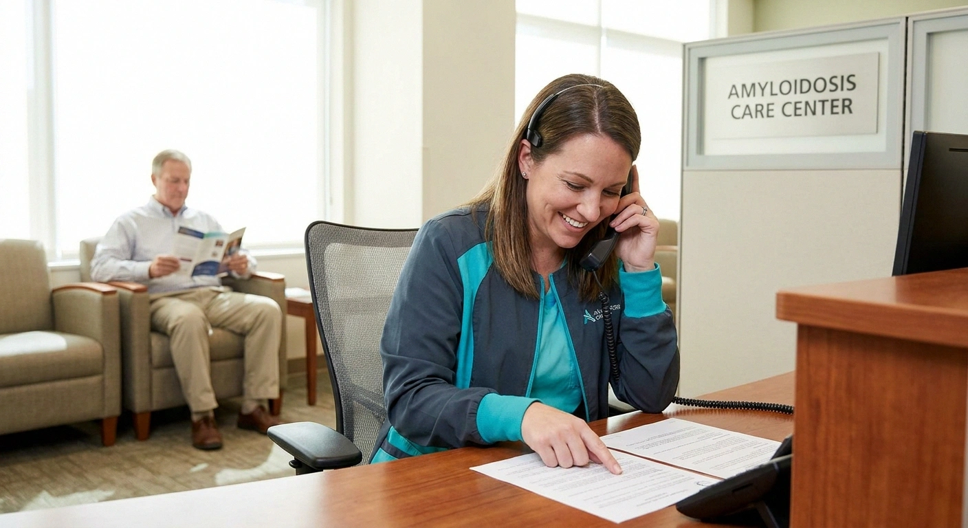 Amyloidosis-clinic patient navigator working through insurance prior authorization for tafamidis treatment